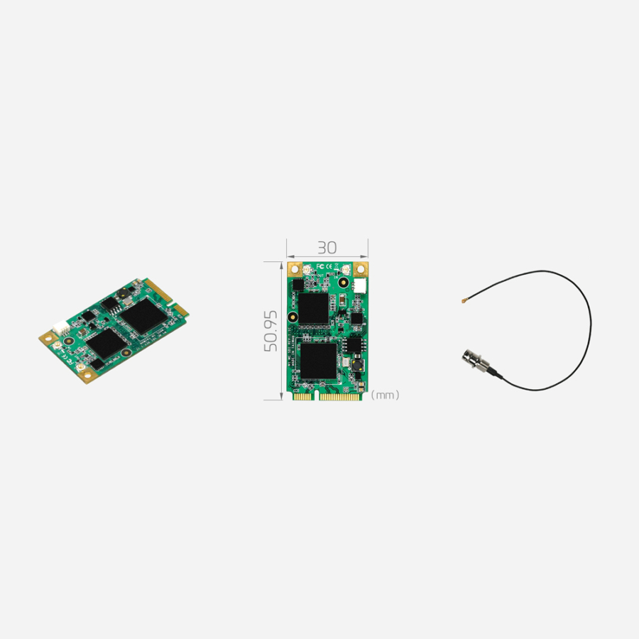 SC550N1 MC SDI mPCIe 3G-SDI Frame Grabber with Loop Through