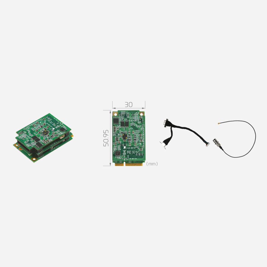 SC5C0N1 MC AIO mPCIe AIO HD60/UXGA Frame Grabber with Loop Through and Hardware Compression