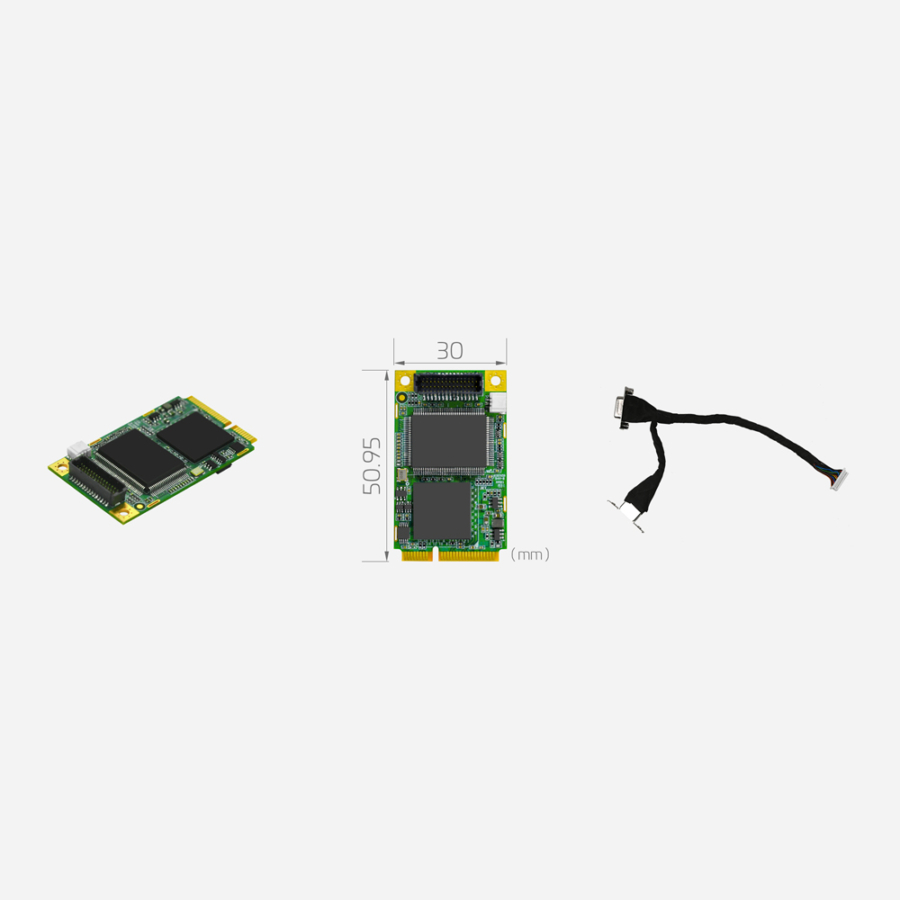SC700N1 MC HDV mPCIe 10-Bit 1080P60 HDMI/DVI-I/YPbPr Capture Card