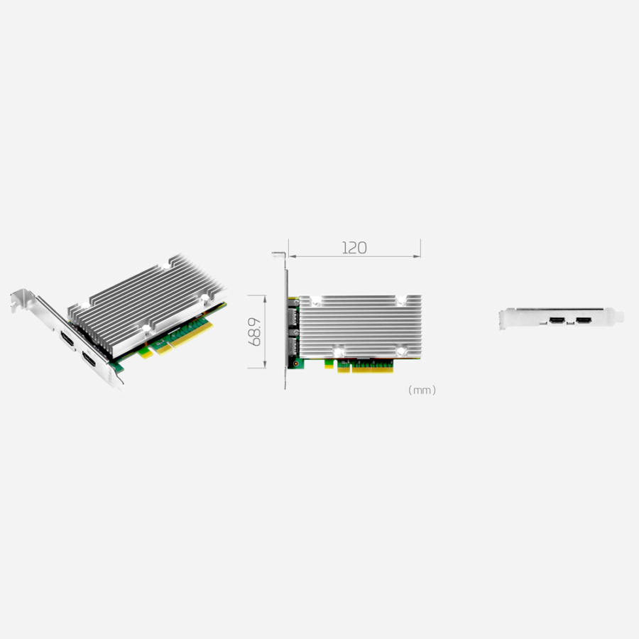 SC750N1-L HDMI2.1 PCIe HDMI2.1 8K60/4K120 Video Capture Card with Loop Through