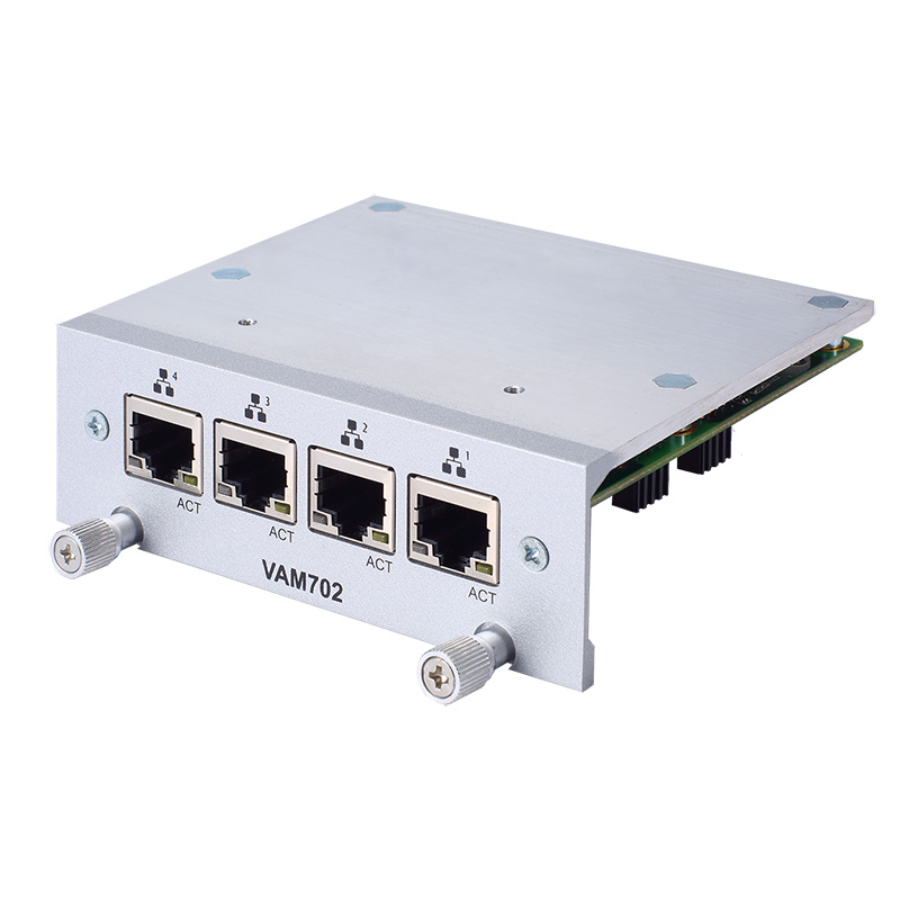 VAM702 4x RJ-45 GbE LAN tBOX Expansion Module