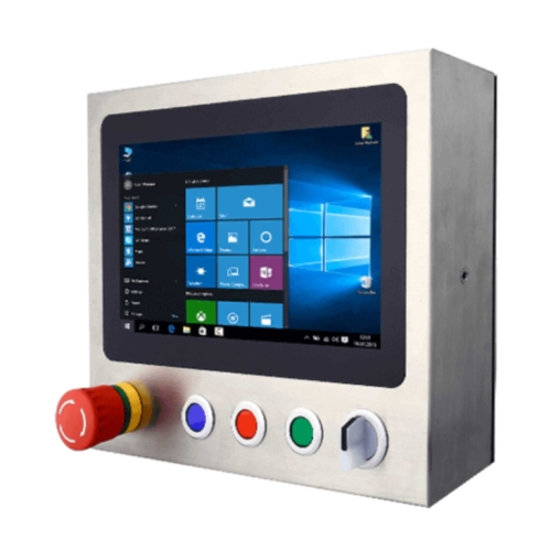 W10IE3S-SPH2-B 10.1″ Intel Celeron N6210 IP65 Stainless HMI with Push Buttons