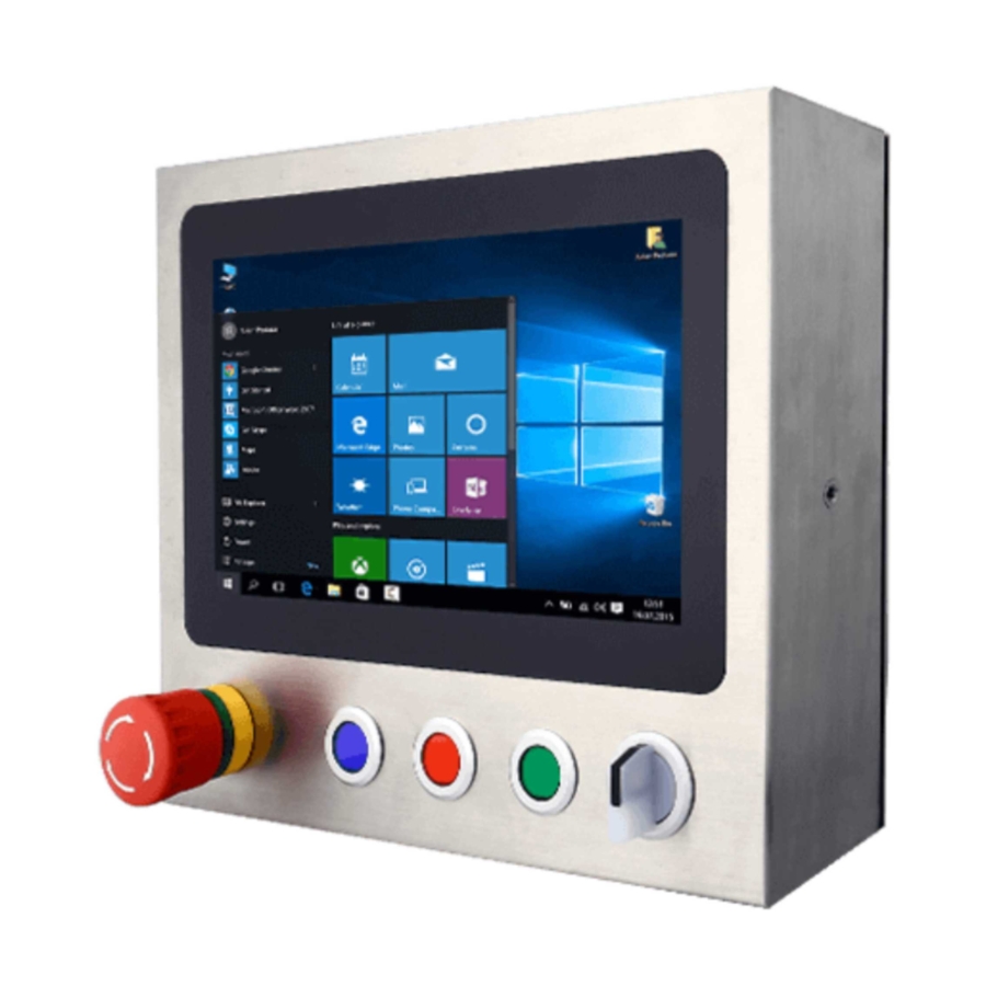 W10IE3S-SPH2-B 10.1″ Intel Celeron N6210 IP65 Stainless HMI with Push Buttons