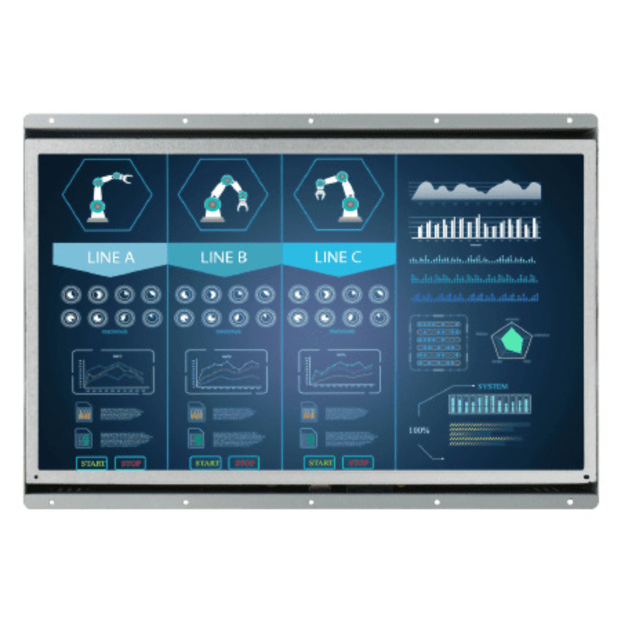 W15L100-OFA2HB 15.6″ High Brightness Widescreen Open Frame LCD (8:5 WXGA, 1366×768)