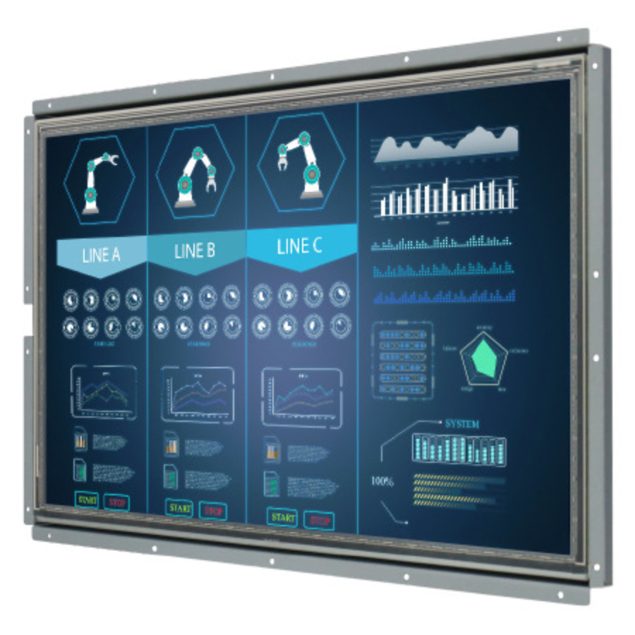 W18L100-OFA3HB 18.5″ High Definition Touch Screen Open Frame Monitor (16:9 FHD, 1920×1080)