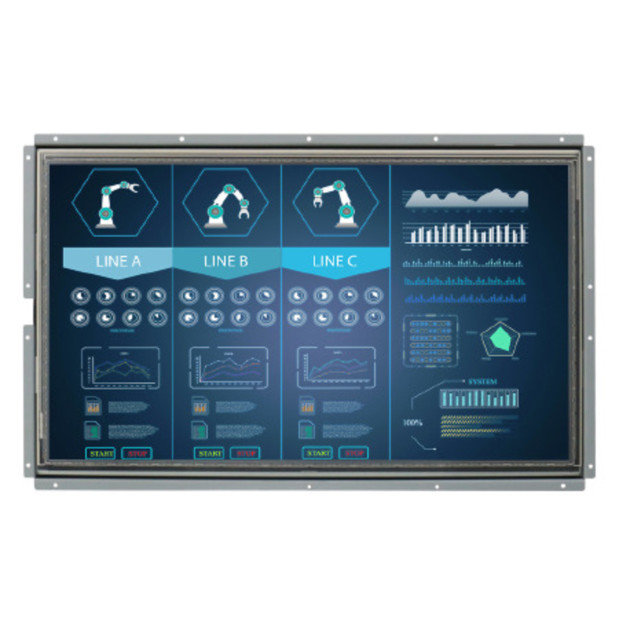 W18L100-OFA3HB 18.5″ High Definition Touch Screen Open Frame Monitor (16:9 FHD, 1920×1080)