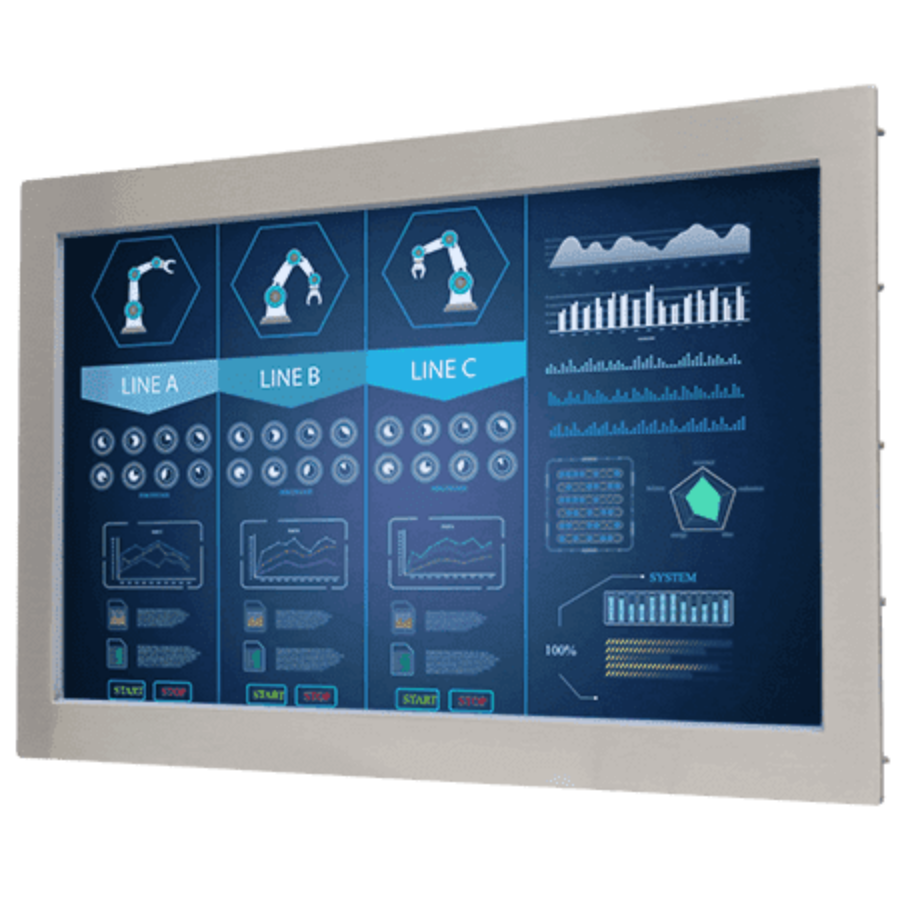 W22L100-STA3 21.5″ High Definition Stainless Panel Mount Monitor