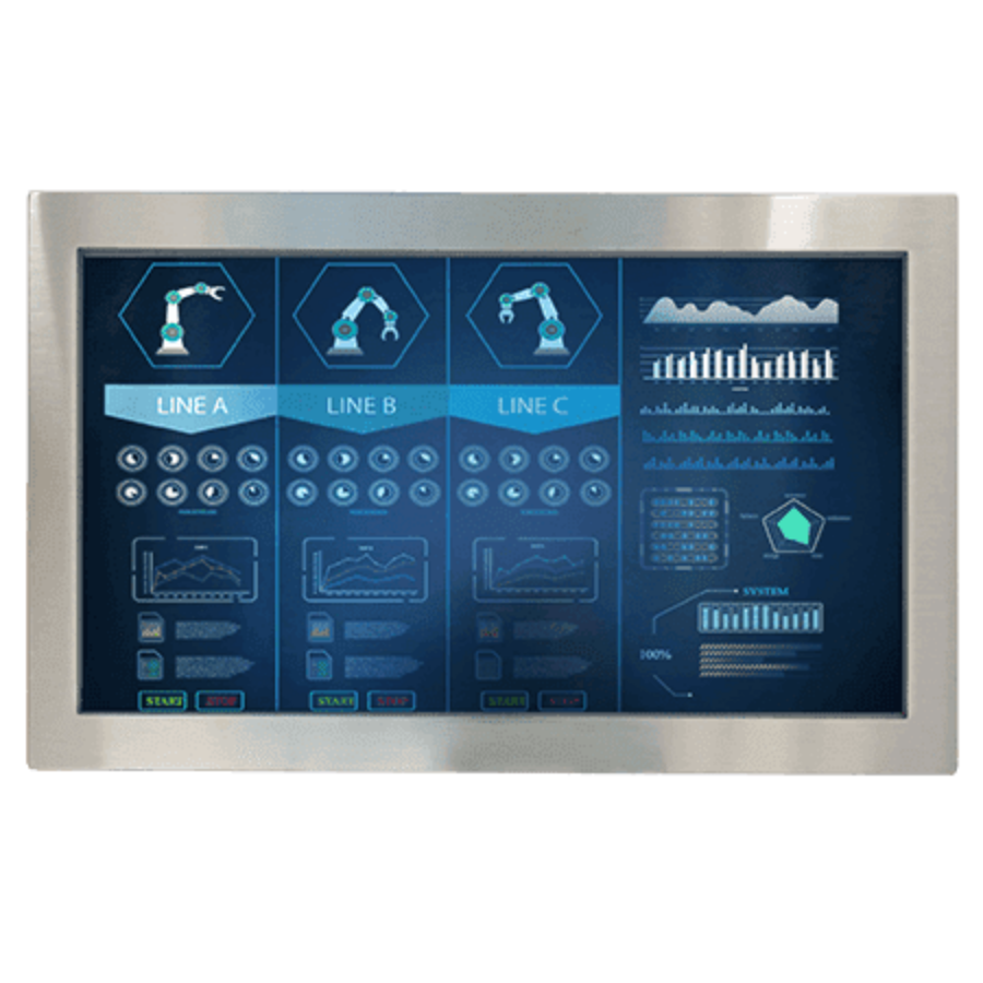 W22L100-STA3 21.5″ High Definition Stainless Panel Mount Monitor