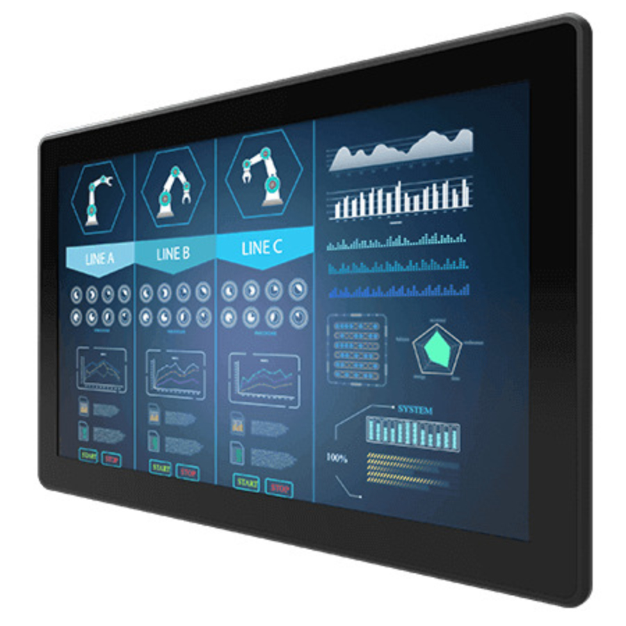W24L100-EHC1OD 23.8″ Outdoor FHD Sunlight Readable PCAP Touch Panel Mount Monitor