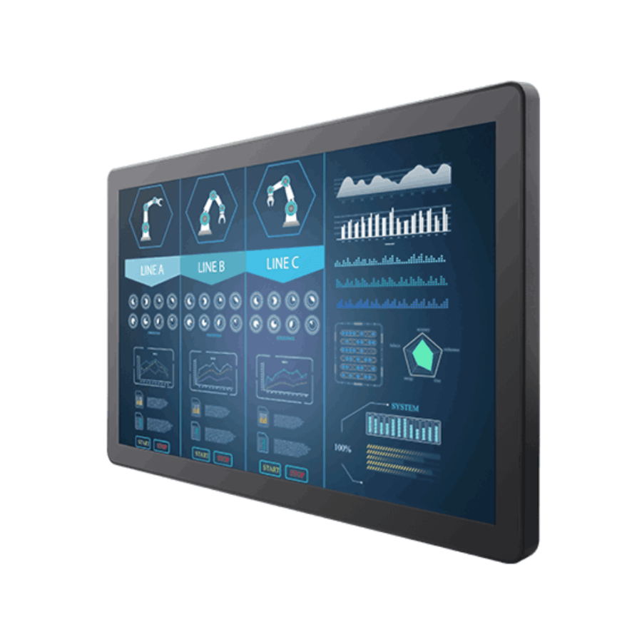 W24L100-GCA2 23.8″ G­WIN GC­Series Front IP65 PCAP Display