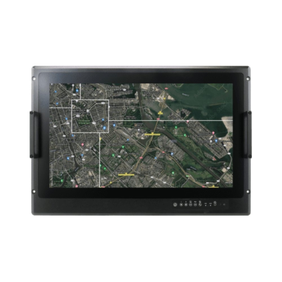 W24L100-MLA2FP 23.8″ FHD Rack Mount Military LCD Touch Monitor