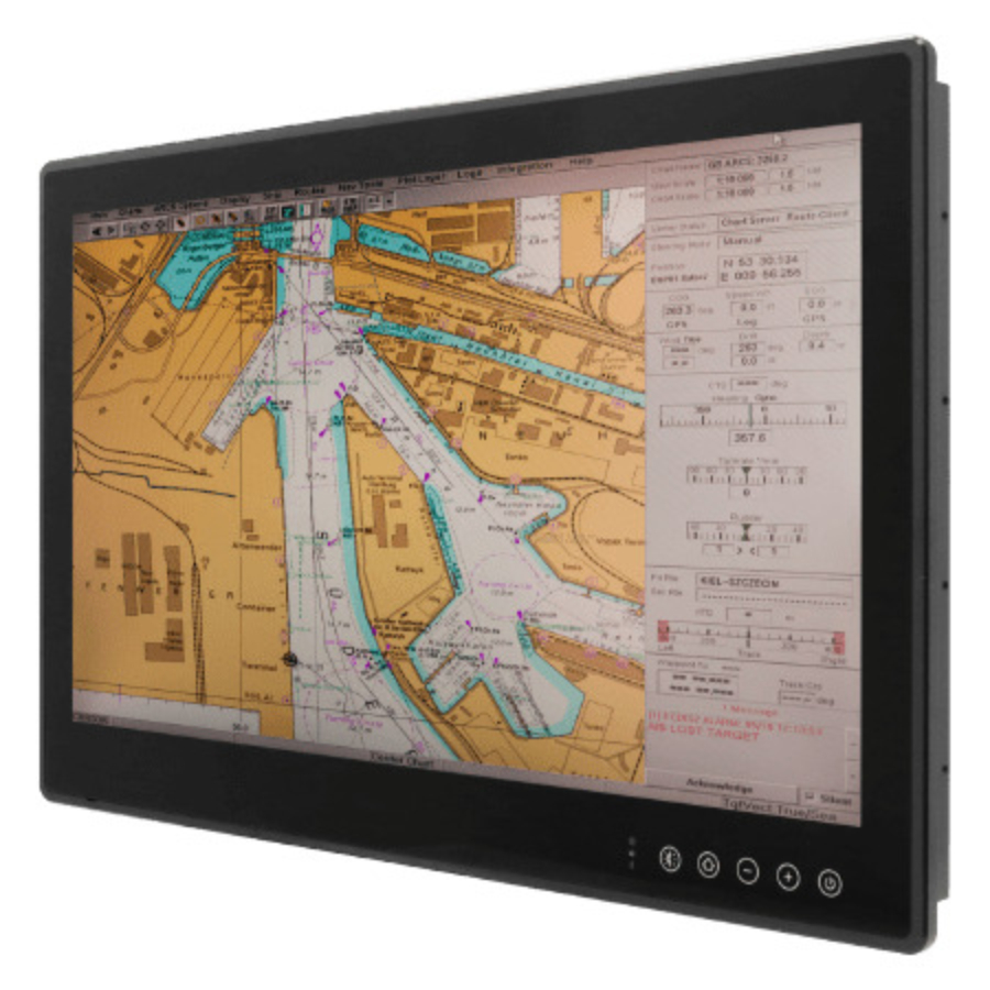 W24L100-MRA1FP 24″ High Definition Widescreen ECDIS Marine Monitor (IEC 61174)