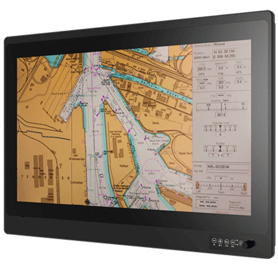 W24L100-MRL1FP 23.8″ 4K UHD PCAP Touch Marine Monitor with DNVGL/IEC60945