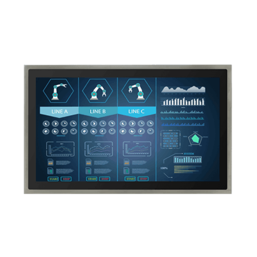 W24L100-SPA2 23.8″ IP65 Stainless PCAP Touch Monitor
