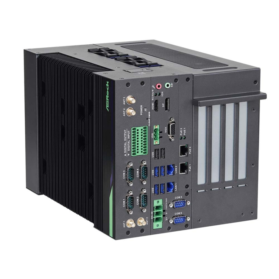iEPF-9012S-EY4 Expandable Edge AIoT Computer with Alder Lake Core CPU